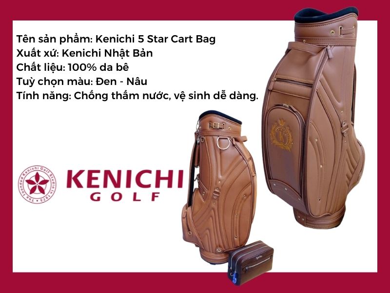 Túi gậy Kenichi 5 sao S-classic thông số kỹ thuật