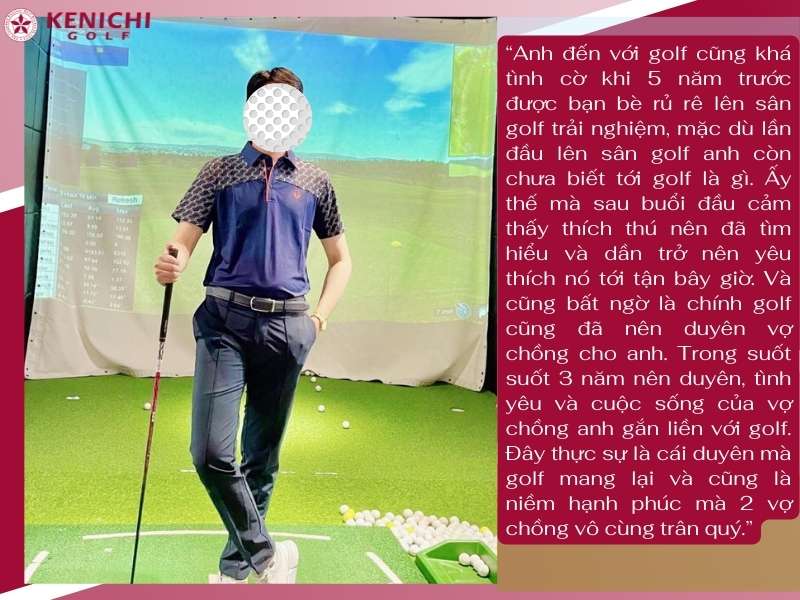 Chia sẻ của golfer Đinh Ngọc Hoan về hành trình bén duyên với golf của mình