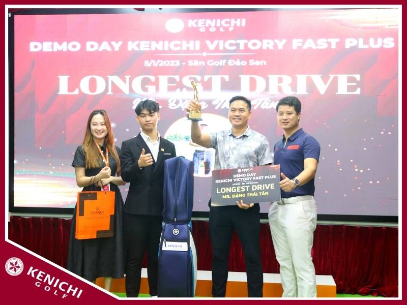 Chúc Mừng Golfer Đặng Thái Tân Đạt Giải Longest Drive Trong Buổi Demo Kenichi Victory Fast Plus 