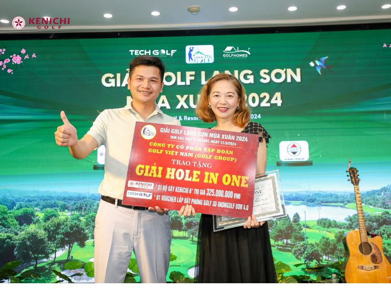 Golfer Nguyễn Thị Hồng xuất sắc giành HIO tại giải golf Lạng Sơn Mùa xuân